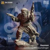 Rasmon - Golden Griffin Gunslinger 3D-printed model